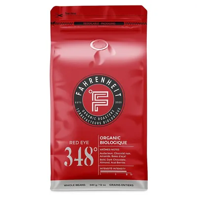 Organic 348-Degree Red Eye Whole Coffee Bean