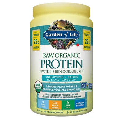 RAW Organic Protein Unflavored, 568g