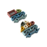 2-Pack Stackable Silicone Cars Set