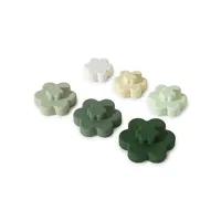 Set Of 6 Silicone Stackable Flowers