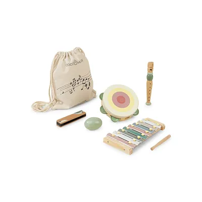 5-Piece Wooden Musicial Instruments Playset