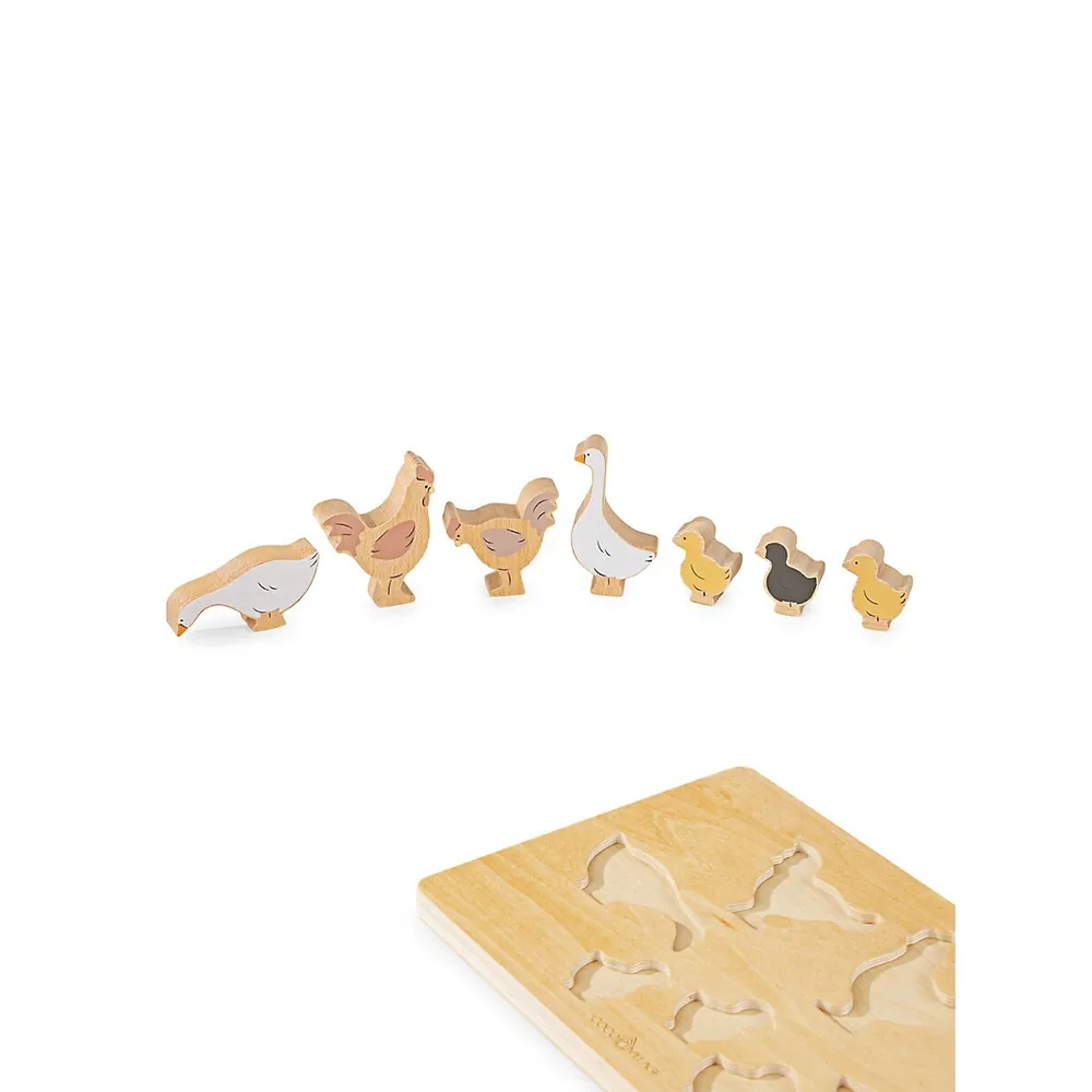 Barnyard Animals Wooden Plate Puzzle