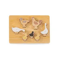Barnyard Animals Wooden Plate Puzzle