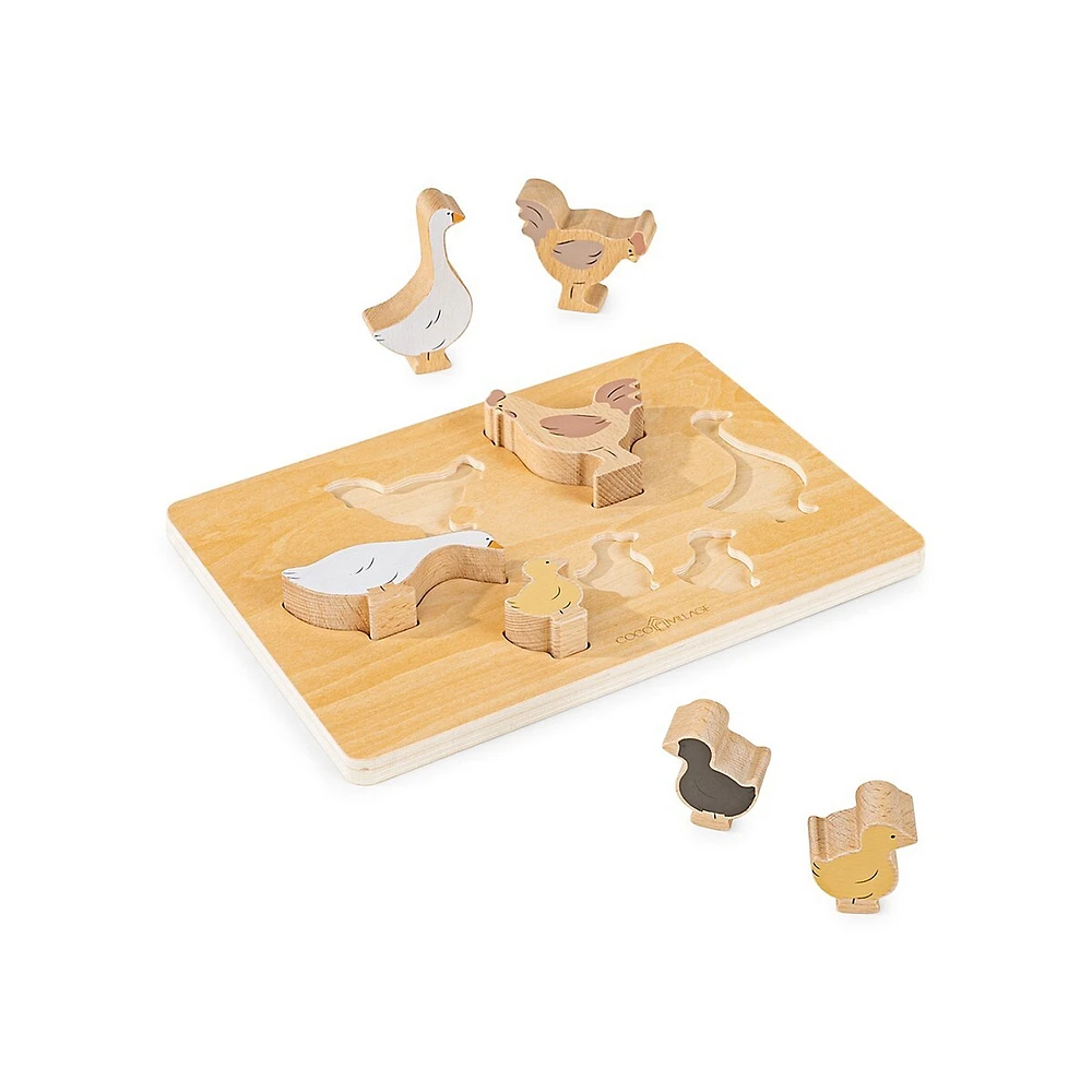 Barnyard Animals Wooden Plate Puzzle