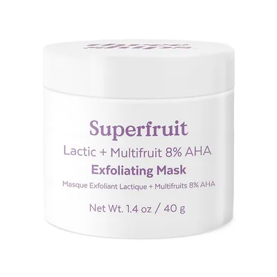 Masque exfoliant superfruit lactique + multifruit 8 pourcent AHA