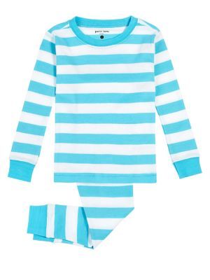Little Girl's Striped Organic Cotton Pyjama Set