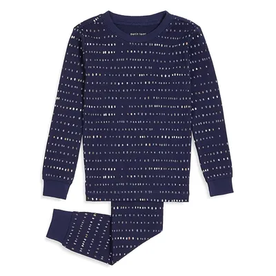 Little Boy's 2-Piece Dotted Pyjama Set