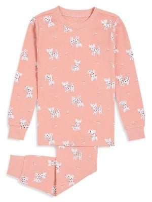 Baby Girl's 2-Piece Cheetah Print Pyjama Set