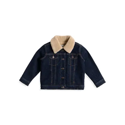 Baby Boy's The Label New Leaf Faux-Shearling Jacket