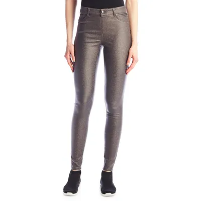 The Jacqueline Leopard Coated Jeans