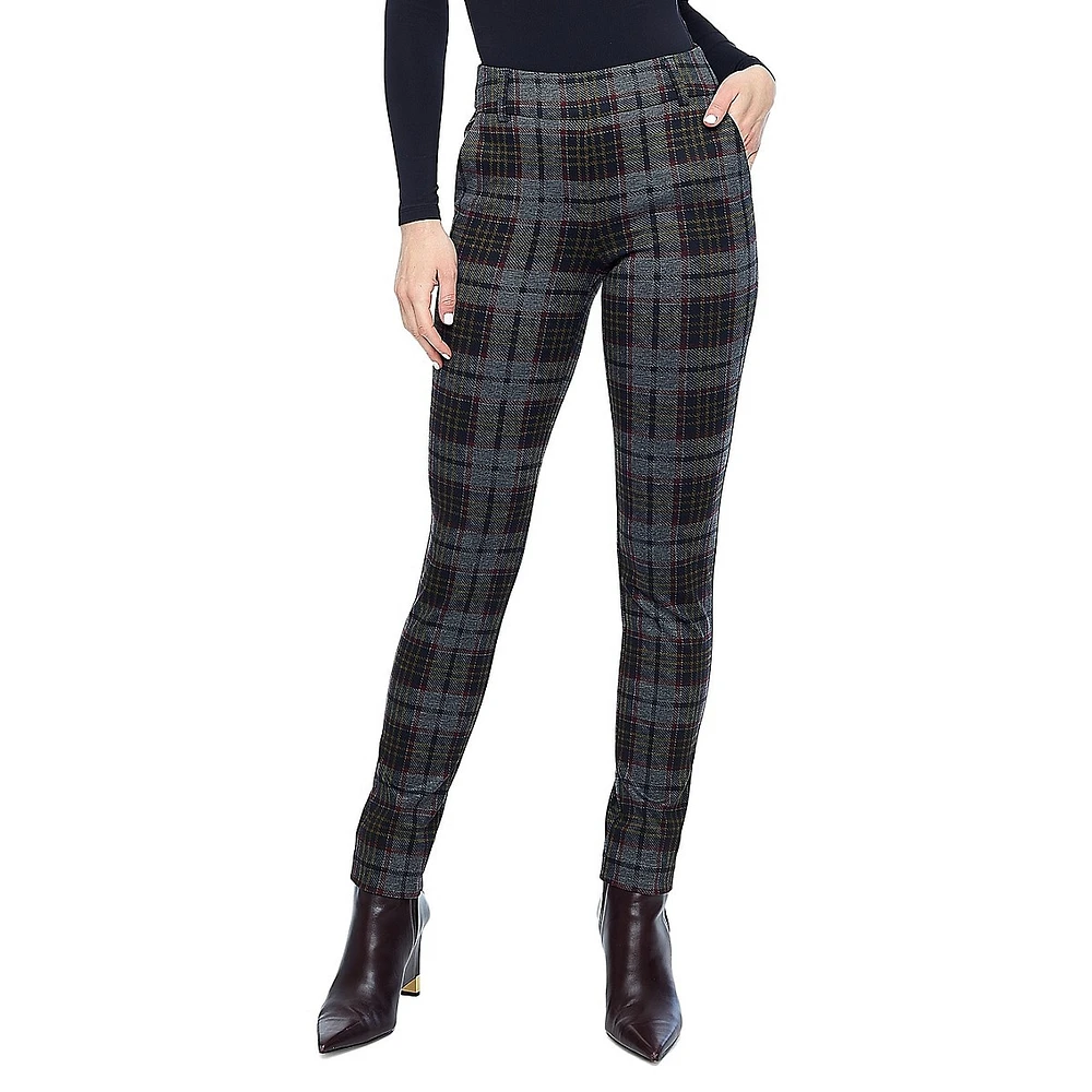 Bonnie Fermoy Slim Fit Check Pants