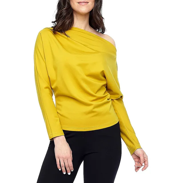 I love tyler madison Demi Draped Boatneck Top