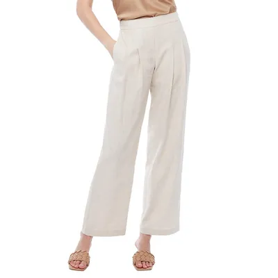 Selena Relaxed-Fit Linen Pants