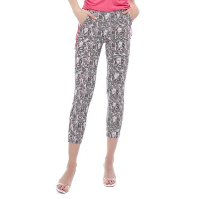 Pantalon à imprimé abstrait de coupe étroite Maze Gwyneth