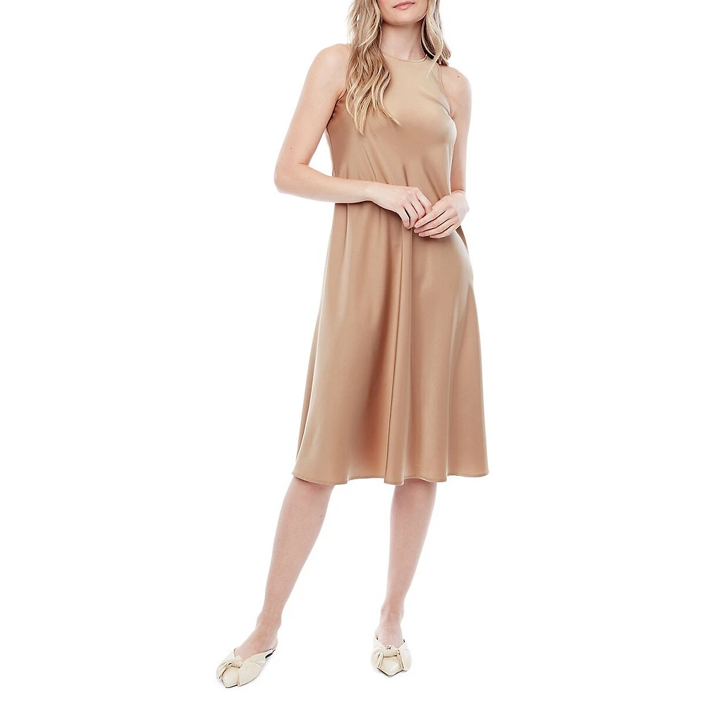 Daphne Relaxed-Fit Satin A-Line Dress