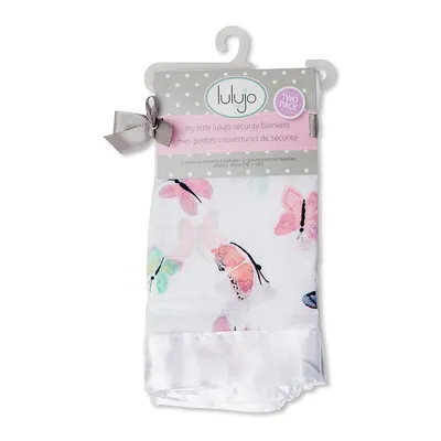 Two-Pack Butterfly Security Blankets