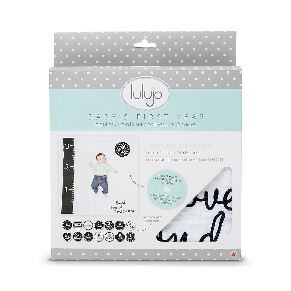 Loved Beyond Measure Muslin Blanket and Card Set