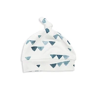 Ensemble trois pièces à motif triangle pour nouveau-né