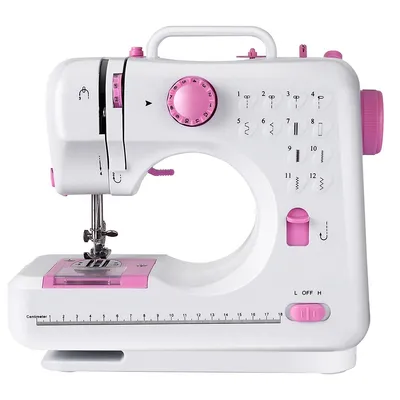 Sewing Machine Free-arm Crafting Mending Machine With 12 Built-in Stitched White