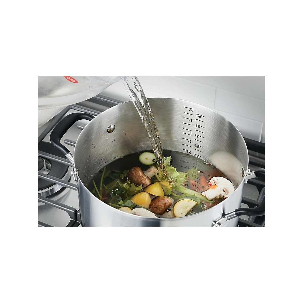 Stainless Steel 8-Quart Covered Stockpot