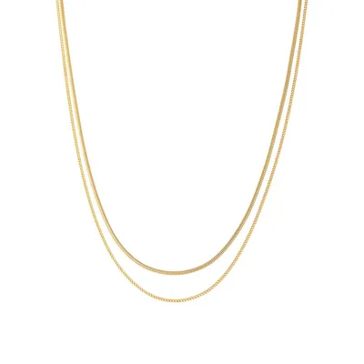 Collier plaqué or 14 ct Core Madison