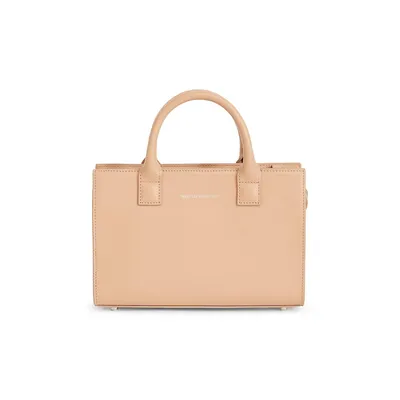 Mini Dresden Structured Leather Tote