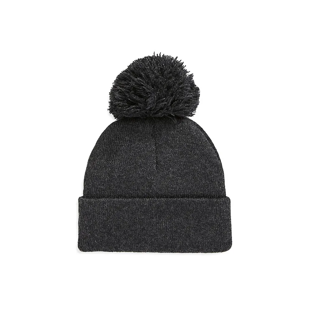 Kid's Pom-Pom Knit Toque