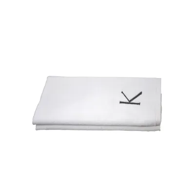 Monogram Letter 2-Piece Hand Towel Set