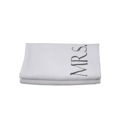 Monogram Mrs 2-Piece Guest Towel Set
