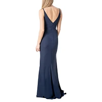 Viola Front-Slit Maxi Dress