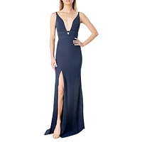 Viola Front-Slit Maxi Dress