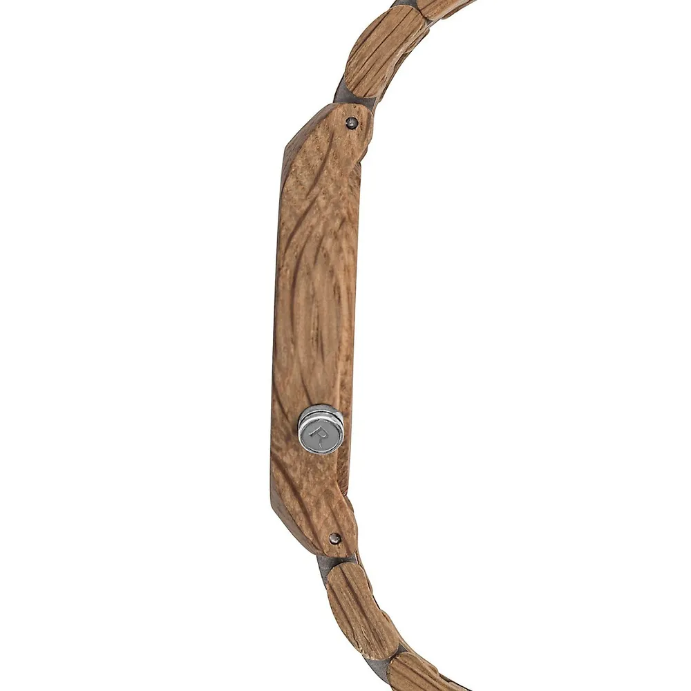 The Intention Collection Oak Wood Peace Watch OAK-WD-PC