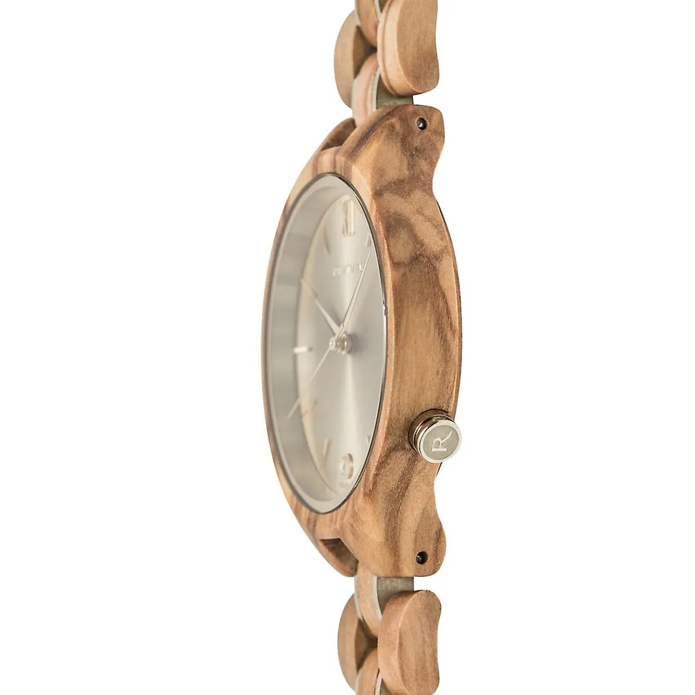The Intention Collection Olivewood Prosperity Watch ​OLW-PRSPTY