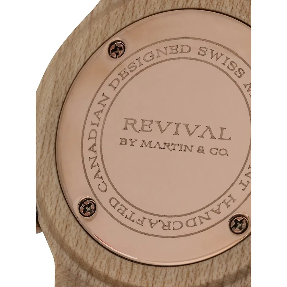 The Clarity Collection Maple Wood Whiet Dial Clarity Watch ​MPL-CLRTY