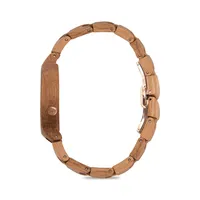The Gratitude Collection Oak Wood Link Bracelet Analog Watch​ OAK-WD-GRTTD