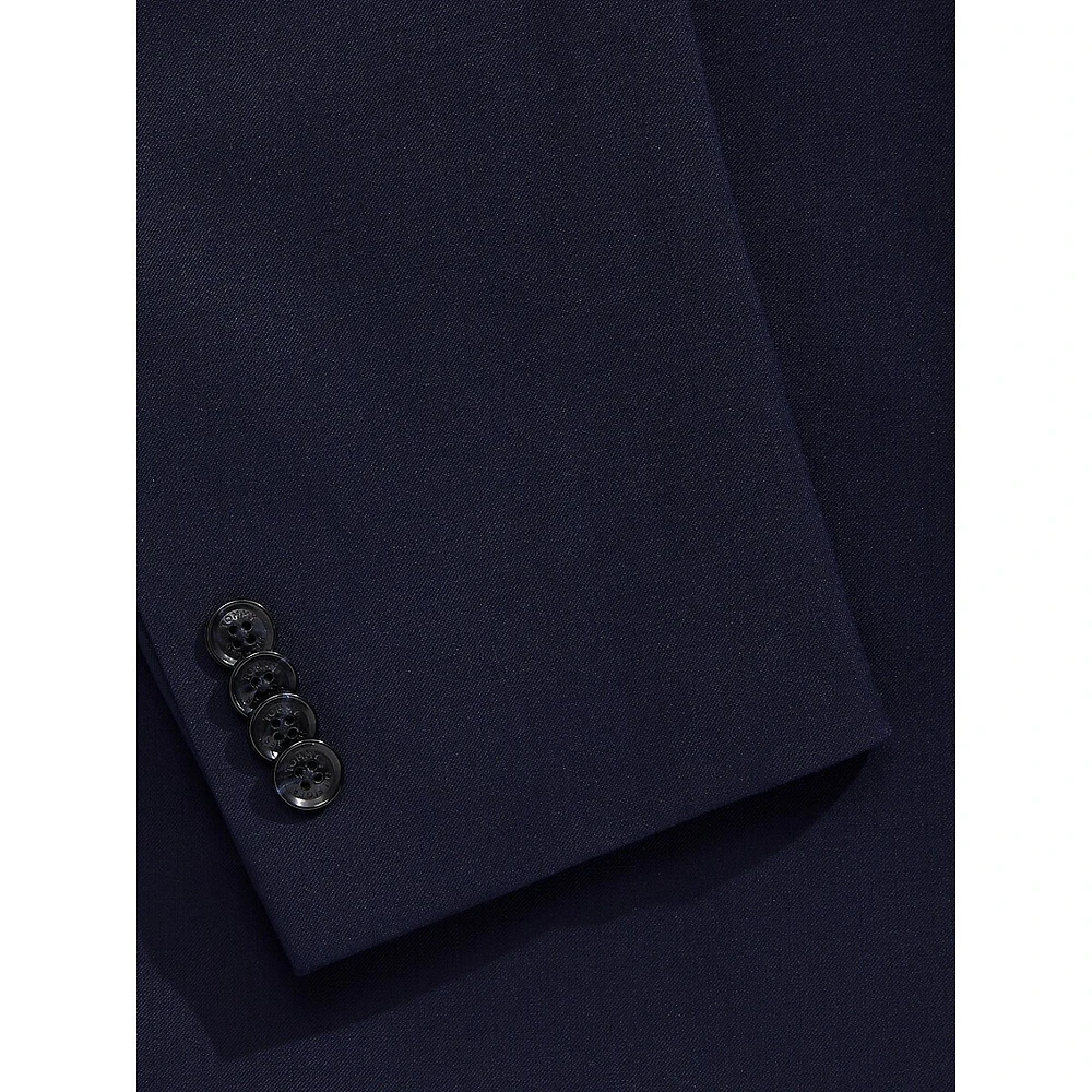 Regular-Fit Wool-Blend Suit Jacket