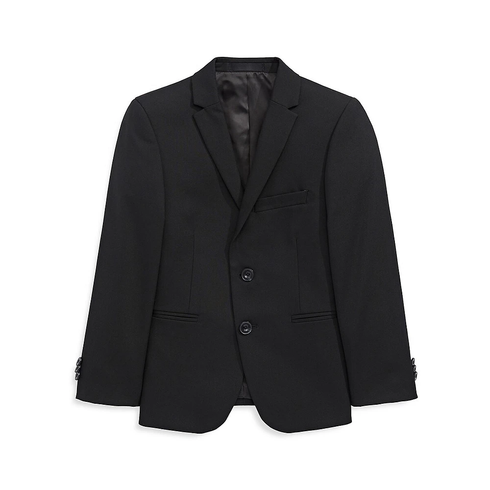 Boy's Slim-Fit Solid-Colour Sport Coat