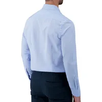 Chemise habillée en tissu extensible quadridirectionnel à armure nattée