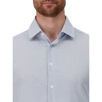 4-Way Geo-Print Dress Shirt