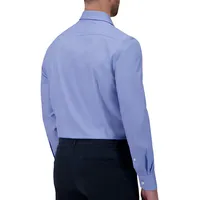Slim-Fit Recycled 4-Way Stretch Motif Dress Shirt