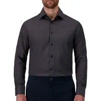 4-Way Stretch Geo Print Dress Shirt