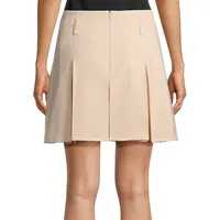 Konno Box-Pleated Mini Skirt