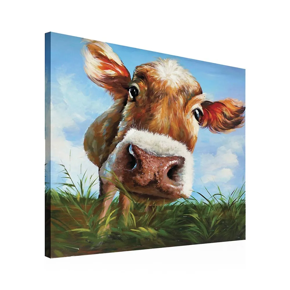 Cow In Field Wall Art