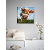 Cow In Field Wall Art