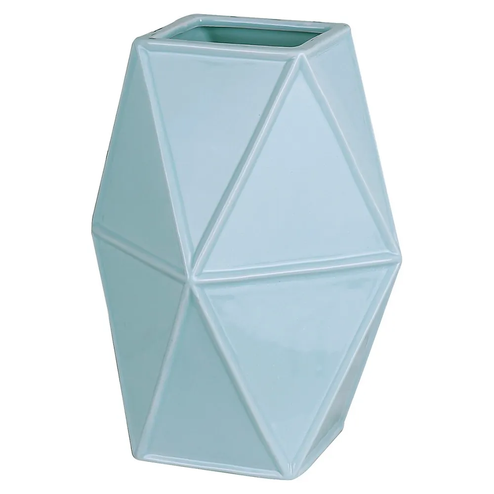 Geometric Ceramic Decorative Vase