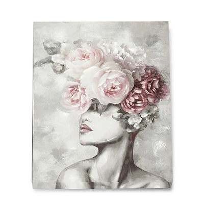 Floral Crown Canvas Wall Art