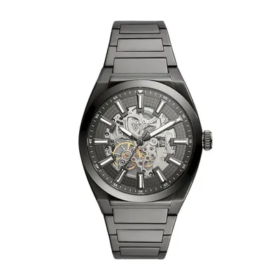 Men's Everett Automatic, Smoke-tone Stainless Steel Watch