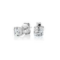 Asscher Stud Earrings With 1 Carat* Of signature simulant diamonds in 10 Karat Gold