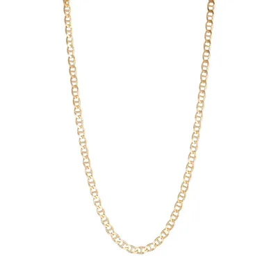 Mia 14K Goldplated Mariner Chain Necklace - 18-Inch