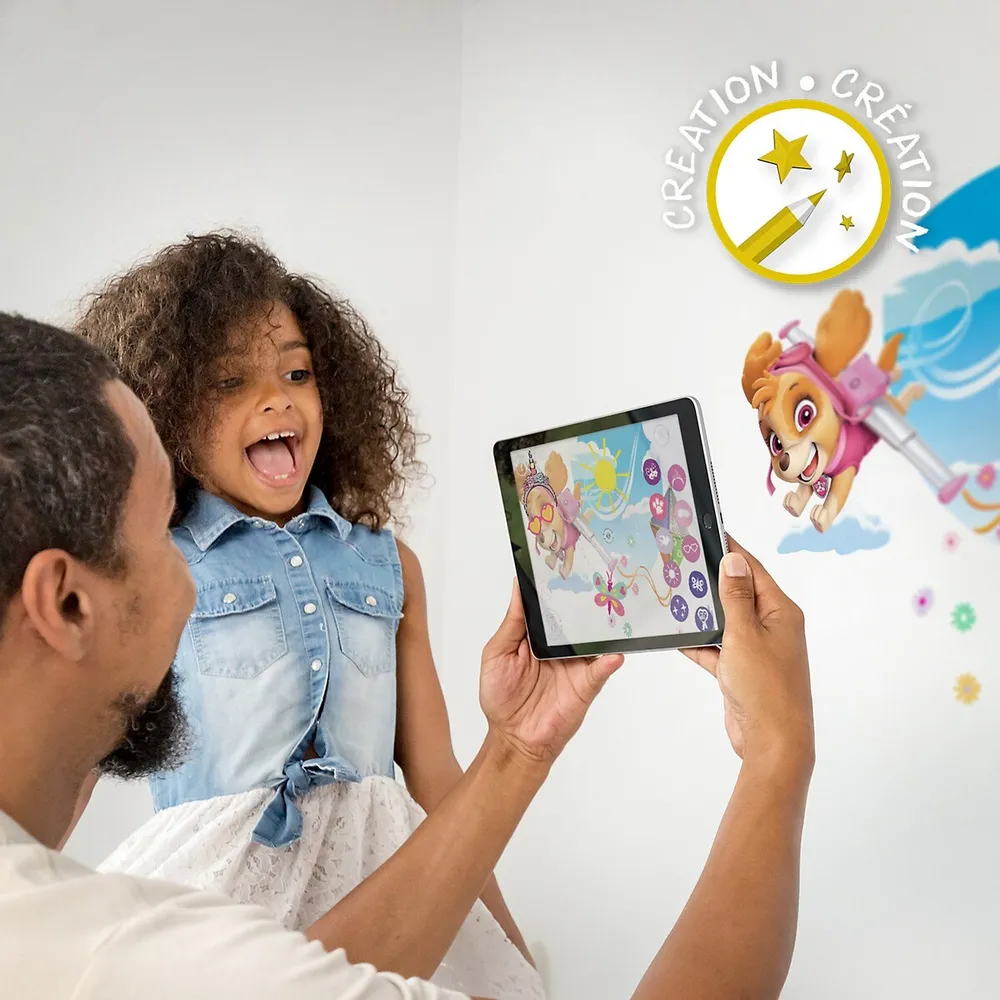 Paw Patrol, High-flying Skye -app Based, Augmented Reality Wall Stickers For Kids - Free Play And Activity App (ios, Android) Educational Toy